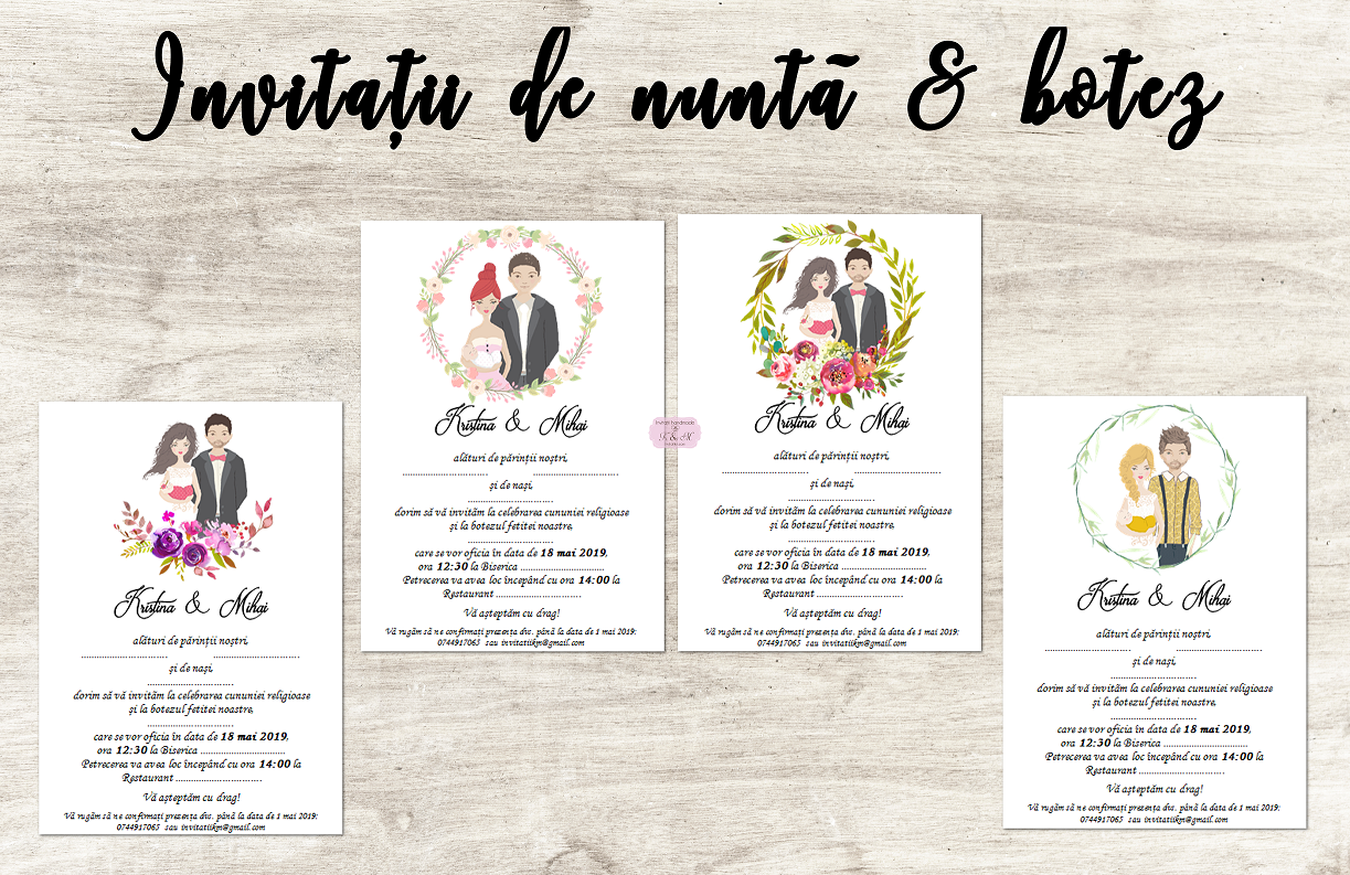 invitatii nunta k&amp;m